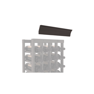 InstaCellar - Crown Molding by the foot in Knotty Alder Black stained with WineSafe™ Satin Sealant