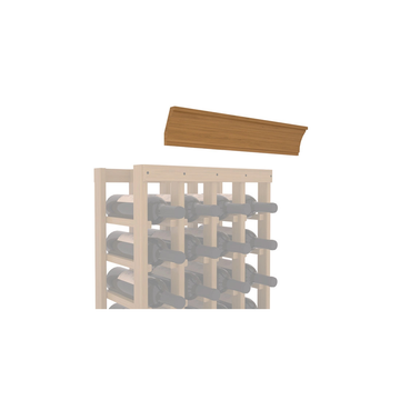 InstaCellar - Crown Molding by the foot in Grand Mahogany Oak stained with WineSafe™ Satin Sealant