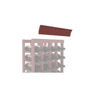 InstaCellar - Crown Molding by the foot in Grand Mahogany Cherry stained with WineSafe™ Satin Sealant