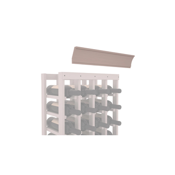 InstaCellar - Crown Molding by the foot in Grand Mahogany Greywash stained with WineSafe™ Satin Sealant