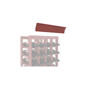 InstaCellar - Crown Molding by the foot in Ponderosa Pine Cherry stained with WineSafe™ Satin Sealant