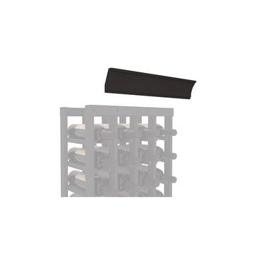 InstaCellar - Crown Molding by the foot in Ponderosa Pine Black stained without WineSafe™ Satin Sealant