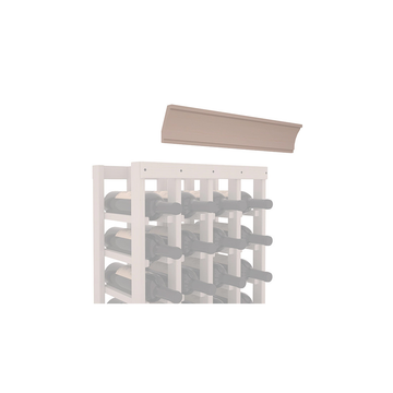 InstaCellar - Crown Molding by the foot in Ponderosa Pine Greywash stained without WineSafe™ Satin Sealant