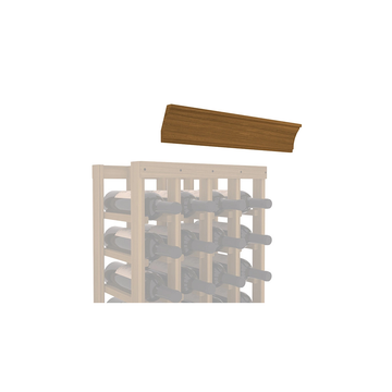 InstaCellar - Crown Molding by the foot in Premium Redwood Oak stained without WineSafe™ Satin Sealant