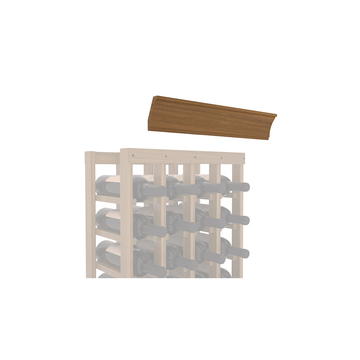 InstaCellar - Crown Molding by the foot in Premium Redwood Oak stained with WineSafe™ Satin Sealant