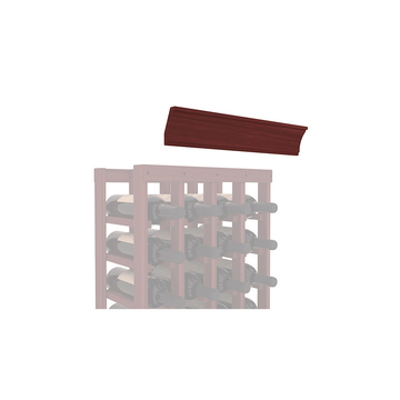 InstaCellar - Crown Molding by the foot in Premium Redwood Cherry stained without WineSafe™ Satin Sealant