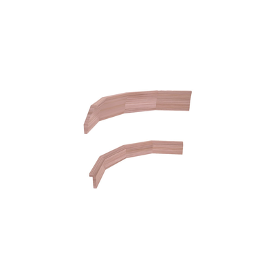 InstaCellar - Crown & Base Corner Molding in Grand Mahogany Unstained with WineSafe™ Satin Sealant