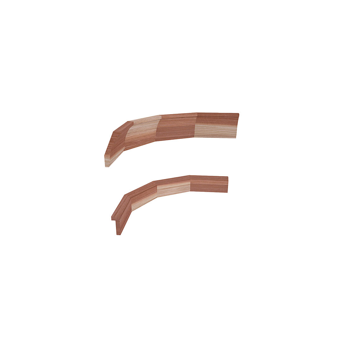 InstaCellar - Crown & Base Corner Molding in Premium Redwood Unstained without WineSafe™ Satin Sealant