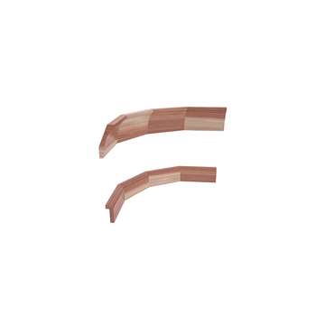 InstaCellar - Crown & Base Corner Molding in Premium Redwood Unstained with WineSafe™ Satin Sealant