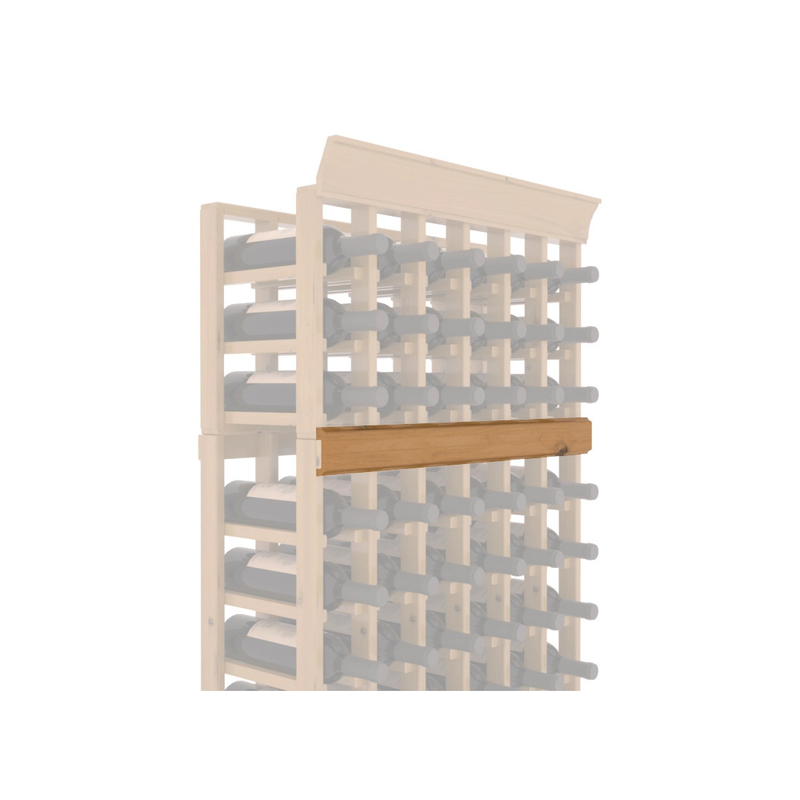 InstaCellar - Trim Corner Molding in Knotty Alder Oak stained with WineSafe™ Satin Sealant