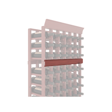 InstaCellar - Trim Corner Molding in Knotty Alder Cherry stained with WineSafe™ Satin Sealant