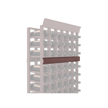 InstaCellar - Trim Corner Molding in Knotty Alder Walnut stained with WineSafe™ Satin Sealant