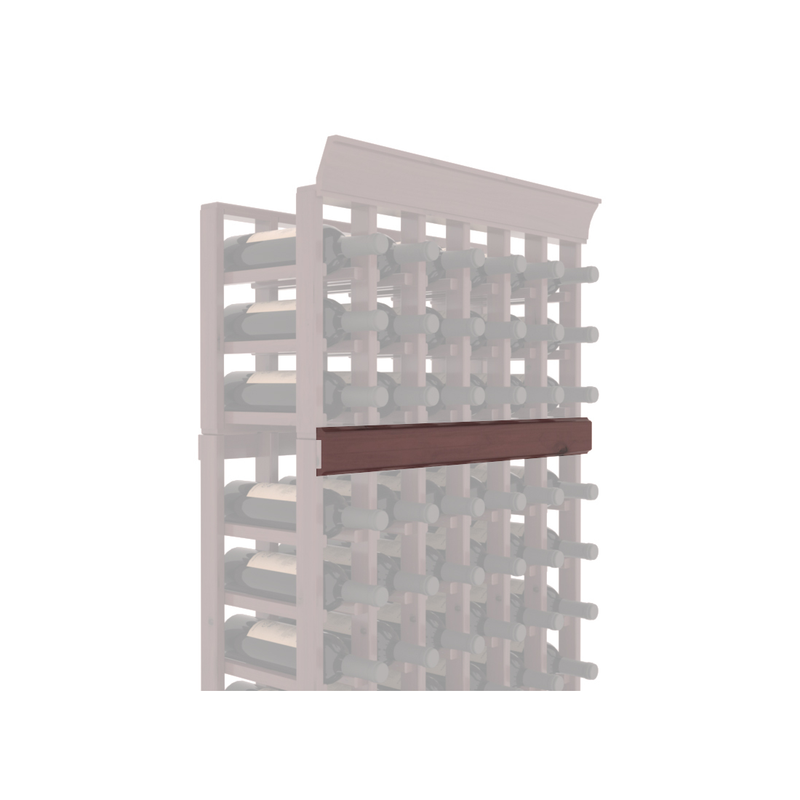 InstaCellar - Trim Corner Molding in Knotty Alder Walnut stained with WineSafe™ Satin Sealant