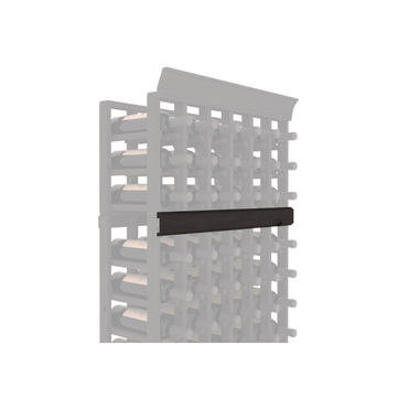 InstaCellar - Trim Corner Molding in Knotty Alder Black stained without WineSafe™ Satin Sealant