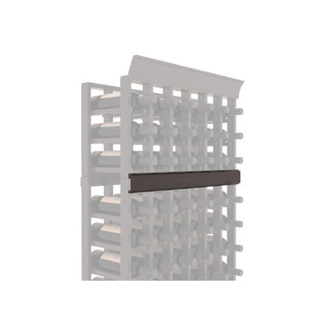 InstaCellar - Trim Corner Molding in Knotty Alder Black stained with WineSafe™ Satin Sealant