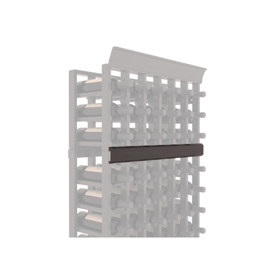 InstaCellar - Trim Corner Molding in Knotty Alder Black stained with WineSafe™ Satin Sealant