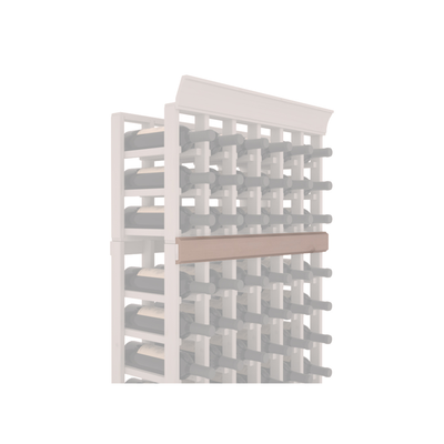 InstaCellar - Trim Corner Molding in Knotty Alder Greywash stained without WineSafe™ Satin Sealant