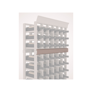 InstaCellar - Trim Corner Molding in Knotty Alder Greywash stained with WineSafe™ Satin Sealant