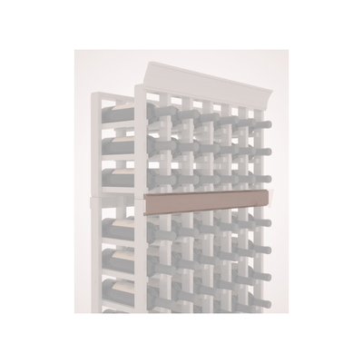 InstaCellar - Trim Corner Molding in Knotty Alder Greywash stained with WineSafe™ Satin Sealant