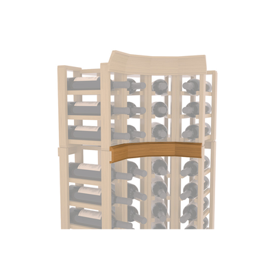 InstaCellar - Trim Corner Molding in Grand Mahogany Oak stained with WineSafe™ Satin Sealant