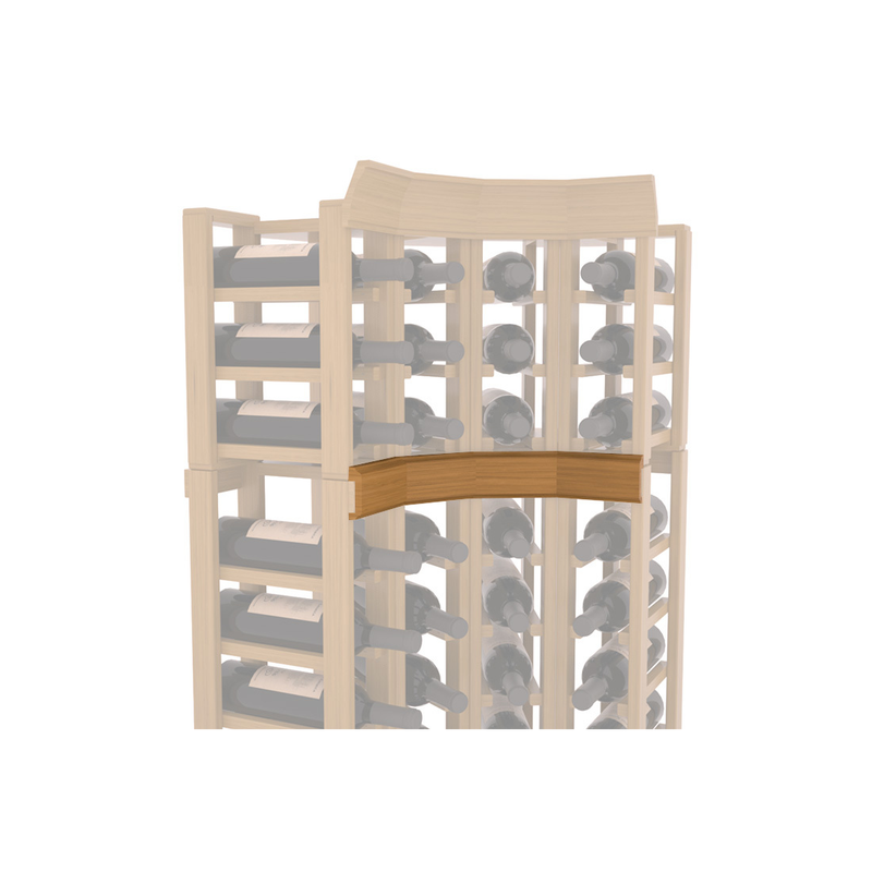 InstaCellar - Trim Corner Molding in Grand Mahogany Oak stained with WineSafe™ Satin Sealant