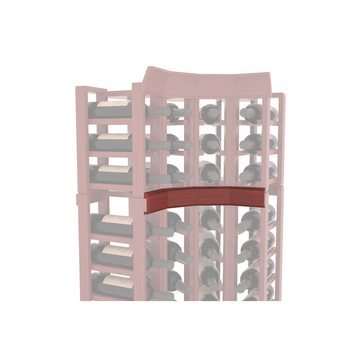 InstaCellar - Trim Corner Molding in Grand Mahogany Cherry stained with WineSafe™ Satin Sealant