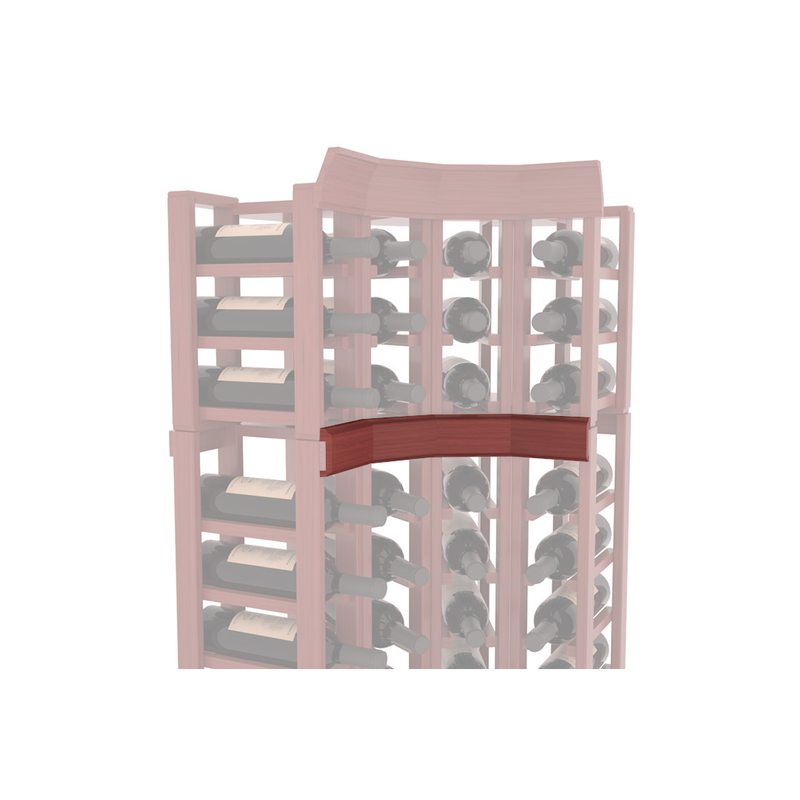 InstaCellar - Trim Corner Molding in Grand Mahogany Cherry stained with WineSafe™ Satin Sealant