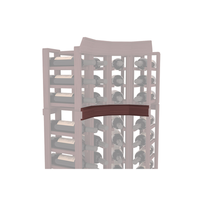 InstaCellar - Trim Corner Molding in Grand Mahogany Walnut stained without WineSafe™ Satin Sealant