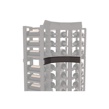 InstaCellar - Trim Corner Molding in Grand Mahogany Black stained with WineSafe™ Satin Sealant