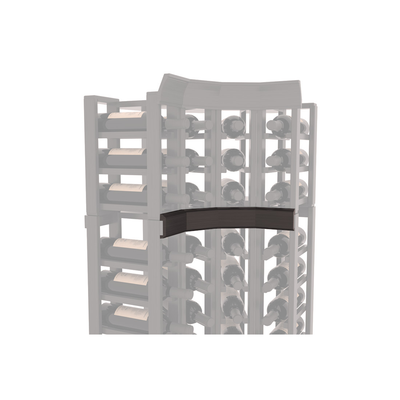 InstaCellar - Trim Corner Molding in Grand Mahogany Black stained with WineSafe™ Satin Sealant