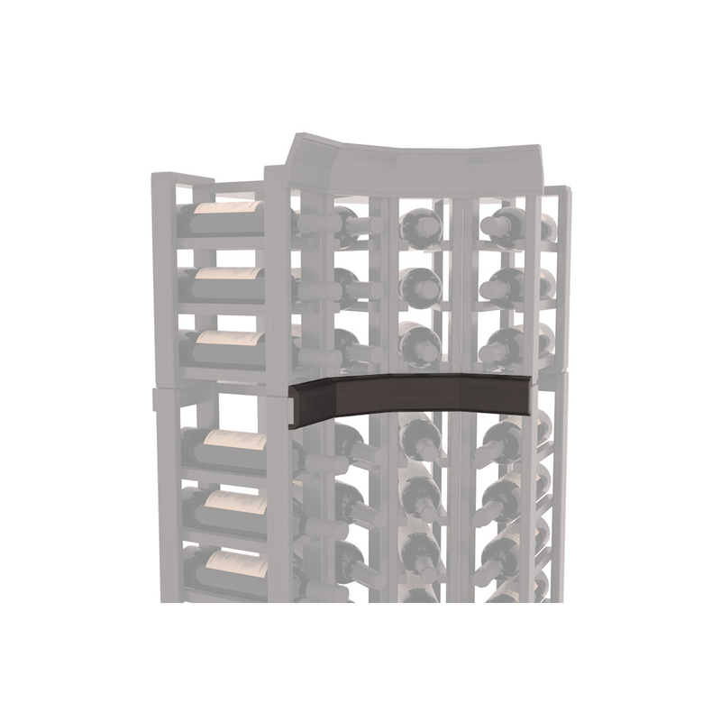 InstaCellar - Trim Corner Molding in Grand Mahogany Black stained with WineSafe™ Satin Sealant