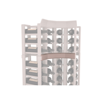 InstaCellar - Trim Corner Molding in Grand Mahogany Greywash stained with WineSafe™ Satin Sealant