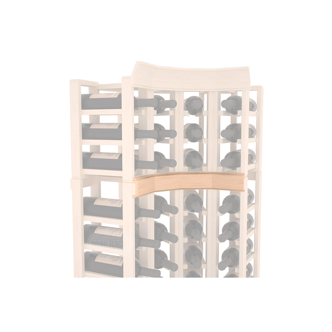 InstaCellar - Trim Corner Molding in Ponderosa Pine Unstained without WineSafe™ Satin Sealant