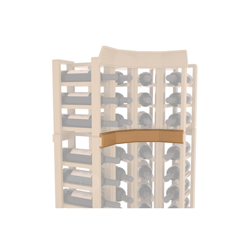 InstaCellar - Trim Corner Molding in Ponderosa Pine Oak stained with WineSafe™ Satin Sealant