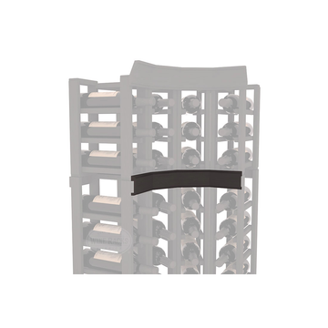 InstaCellar - Trim Corner Molding in Ponderosa Pine Black stained without WineSafe™ Satin Sealant