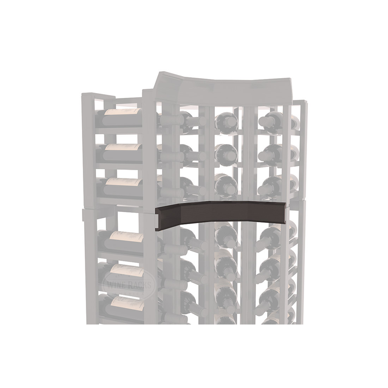 InstaCellar - Trim Corner Molding in Ponderosa Pine Black stained with WineSafe™ Satin Sealant