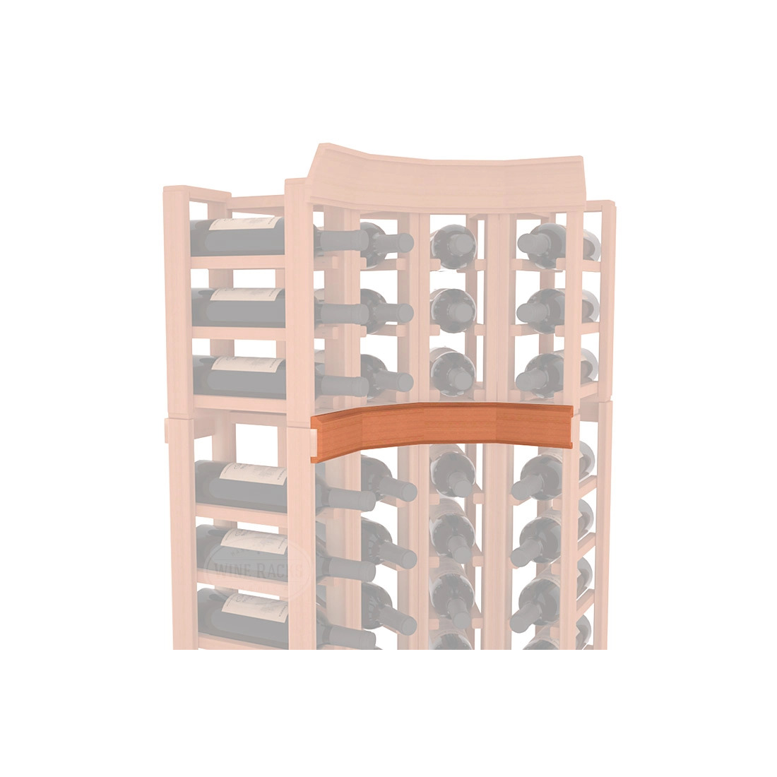 InstaCellar - Trim Corner Molding in Premium Redwood Unstained without WineSafe™ Satin Sealant