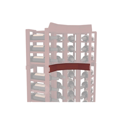 InstaCellar - Trim Corner Molding in Premium Redwood Cherry stained without WineSafe™ Satin Sealant