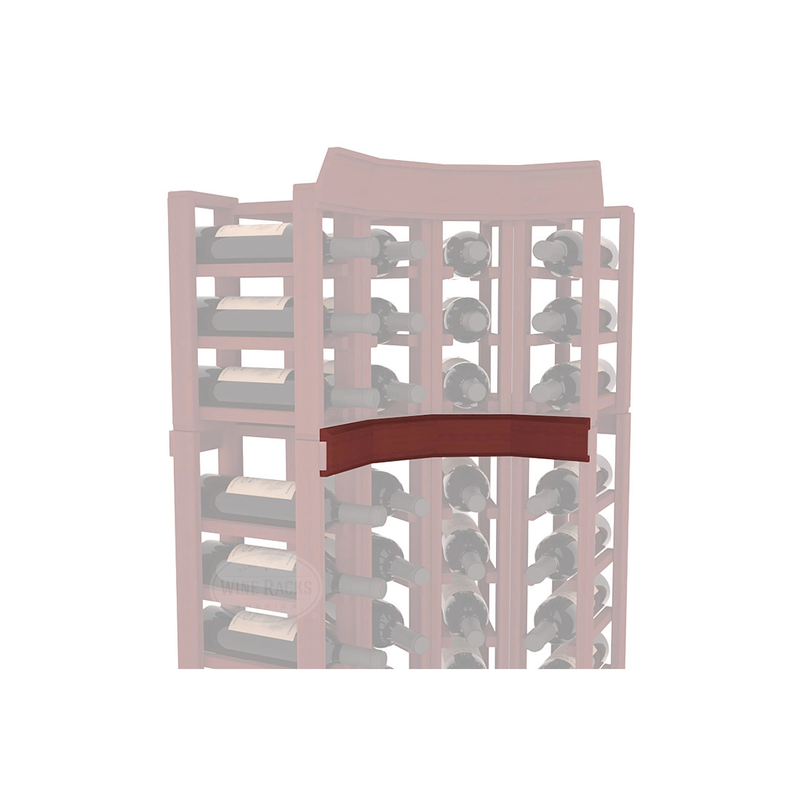 InstaCellar - Trim Corner Molding in Premium Redwood Cherry stained without WineSafe™ Satin Sealant