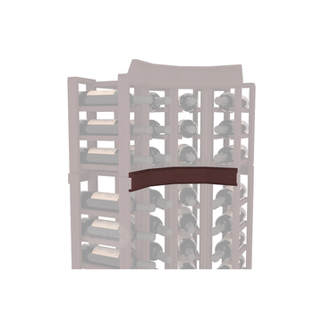 InstaCellar - Trim Corner Molding in Premium Redwood Walnut stained without WineSafe™ Satin Sealant