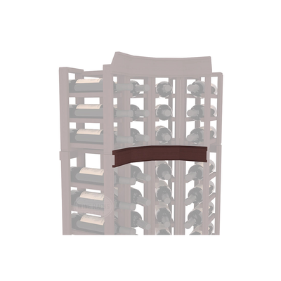 InstaCellar - Trim Corner Molding in Premium Redwood Walnut stained without WineSafe™ Satin Sealant