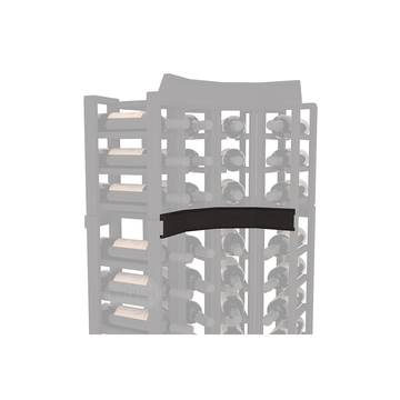 InstaCellar - Trim Corner Molding in Premium Redwood Black stained without WineSafe™ Satin Sealant