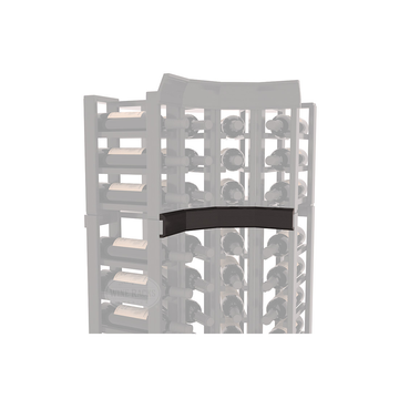 InstaCellar - Trim Corner Molding in Premium Redwood Black stained with WineSafe™ Satin Sealant