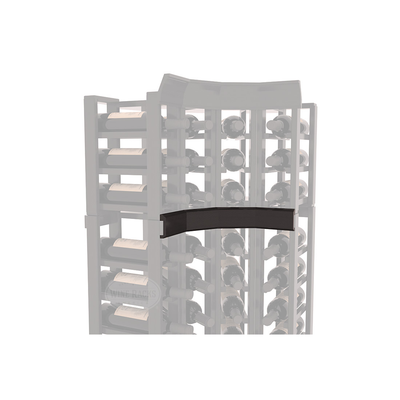 InstaCellar - Trim Corner Molding in Premium Redwood Black stained with WineSafe™ Satin Sealant