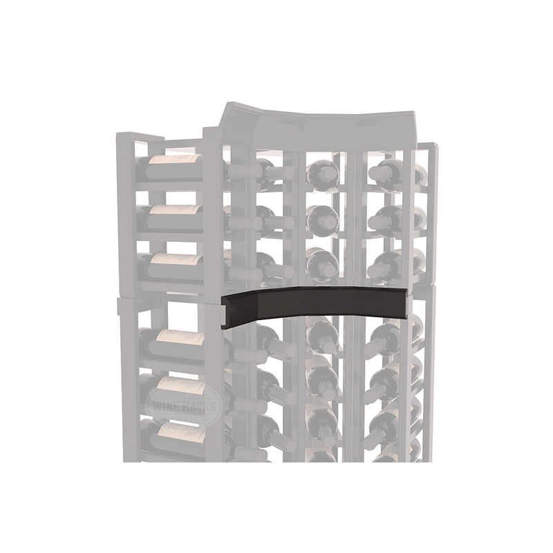 InstaCellar - Trim Corner Molding in Premium Redwood Black stained with WineSafe™ Satin Sealant