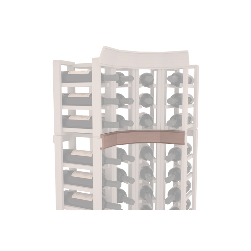 InstaCellar - Trim Corner Molding in Premium Redwood Greywash stained without WineSafe™ Satin Sealant