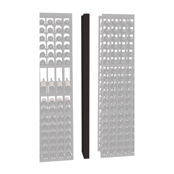 InstaCellar - Fluted Column Spacer in Grand Mahogany Black stained without WineSafe™ Satin Sealant