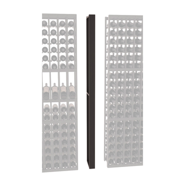 InstaCellar - Fluted Column Spacer in Grand Mahogany Black stained with WineSafe™ Satin Sealant