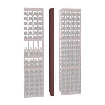 InstaCellar - Fluted Column Spacer in Ponderosa Pine Walnut stained without WineSafe™ Satin Sealant
