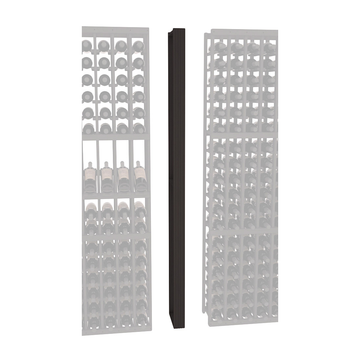 InstaCellar - Fluted Column Spacer in Ponderosa Pine Black stained without WineSafe™ Satin Sealant